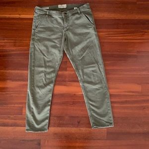 Boyfriend jeans, lucky brand, army green